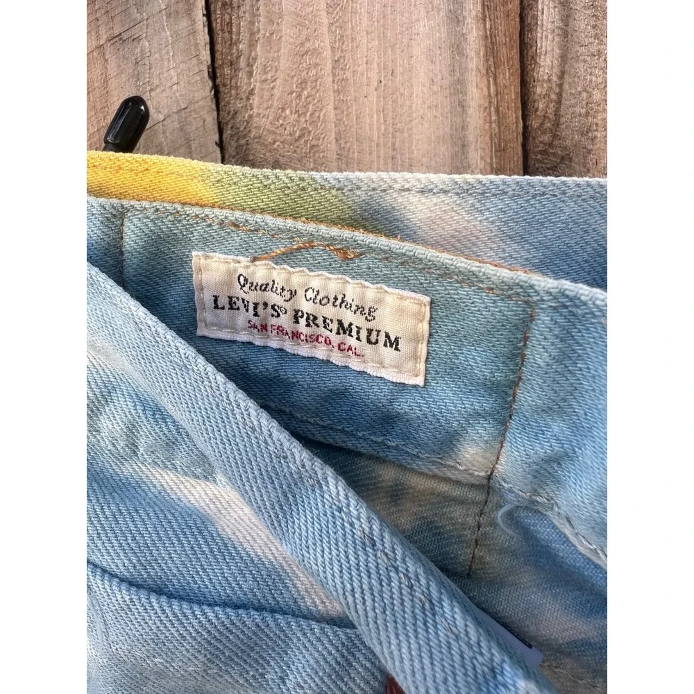 Levi's Premium 501 '93 Men's 32x32 Haight Surfer Tie Dye Straight Jeans Skater
